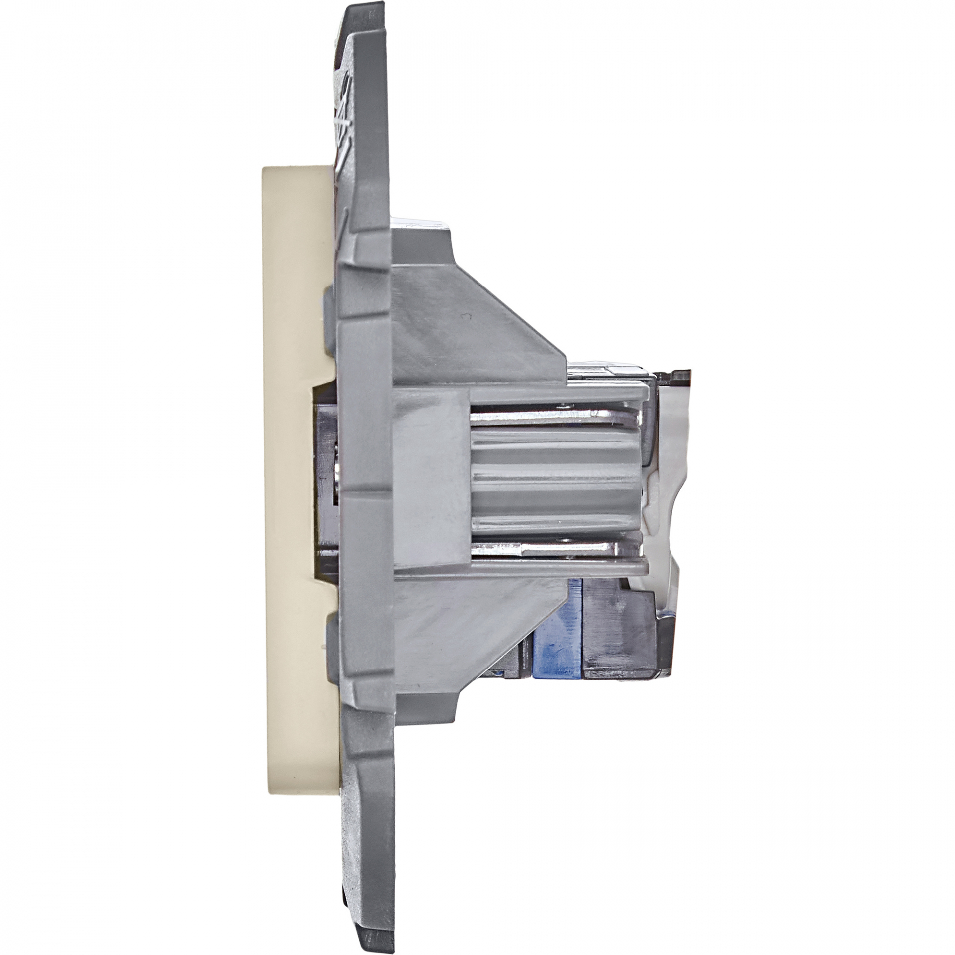 INSPIRIA Розетка компьютерная RJ45 категория 6 UTP слоновая кость