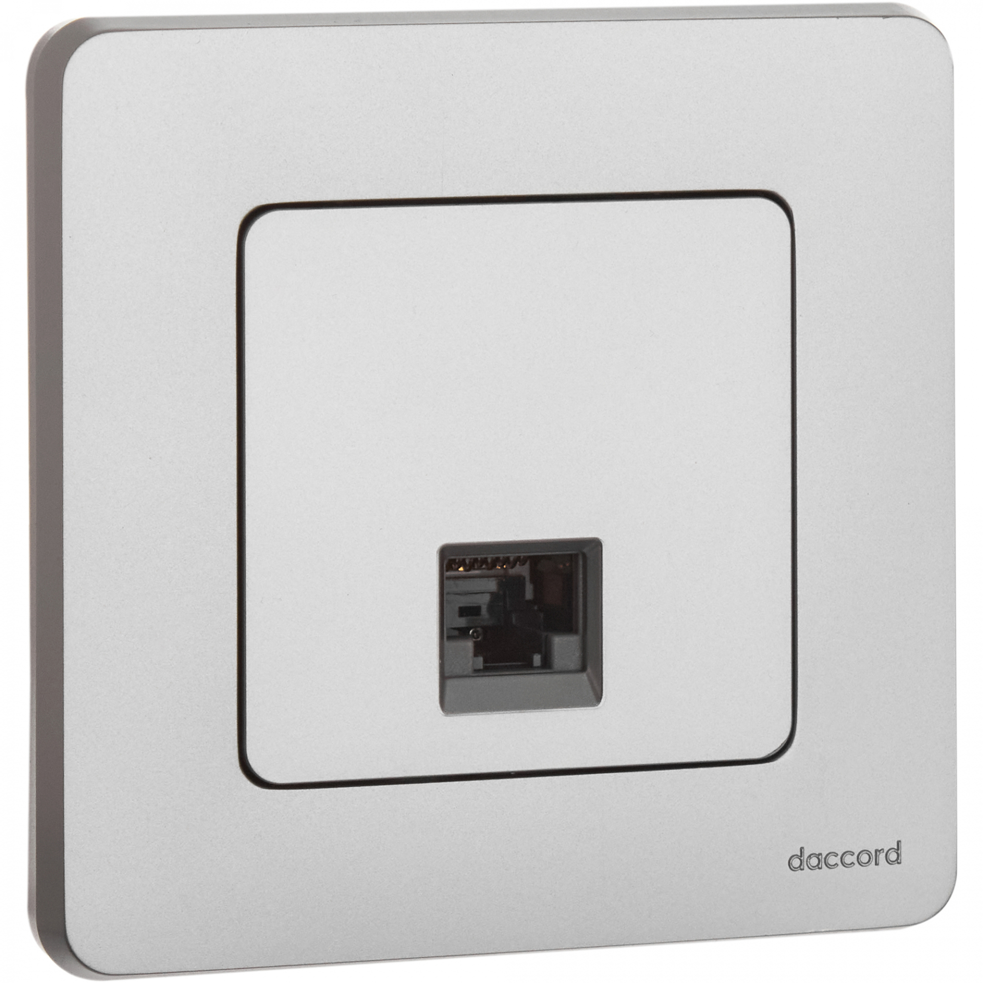 INSPIRIA Розетка компьютерная RJ45 категория 6 UTP алюминий