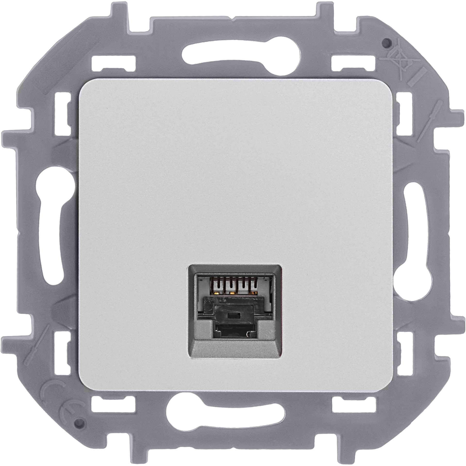 INSPIRIA Розетка компьютерная RJ45 категория 6 UTP алюминий