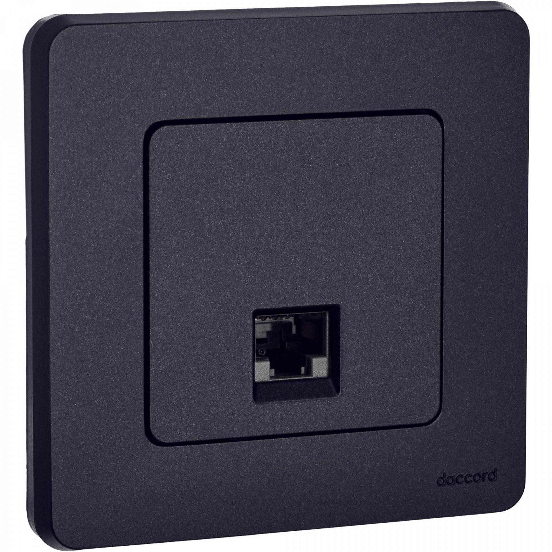 INSPIRIA Розетка компьютерная RJ45 категория 6 UTP антрацит