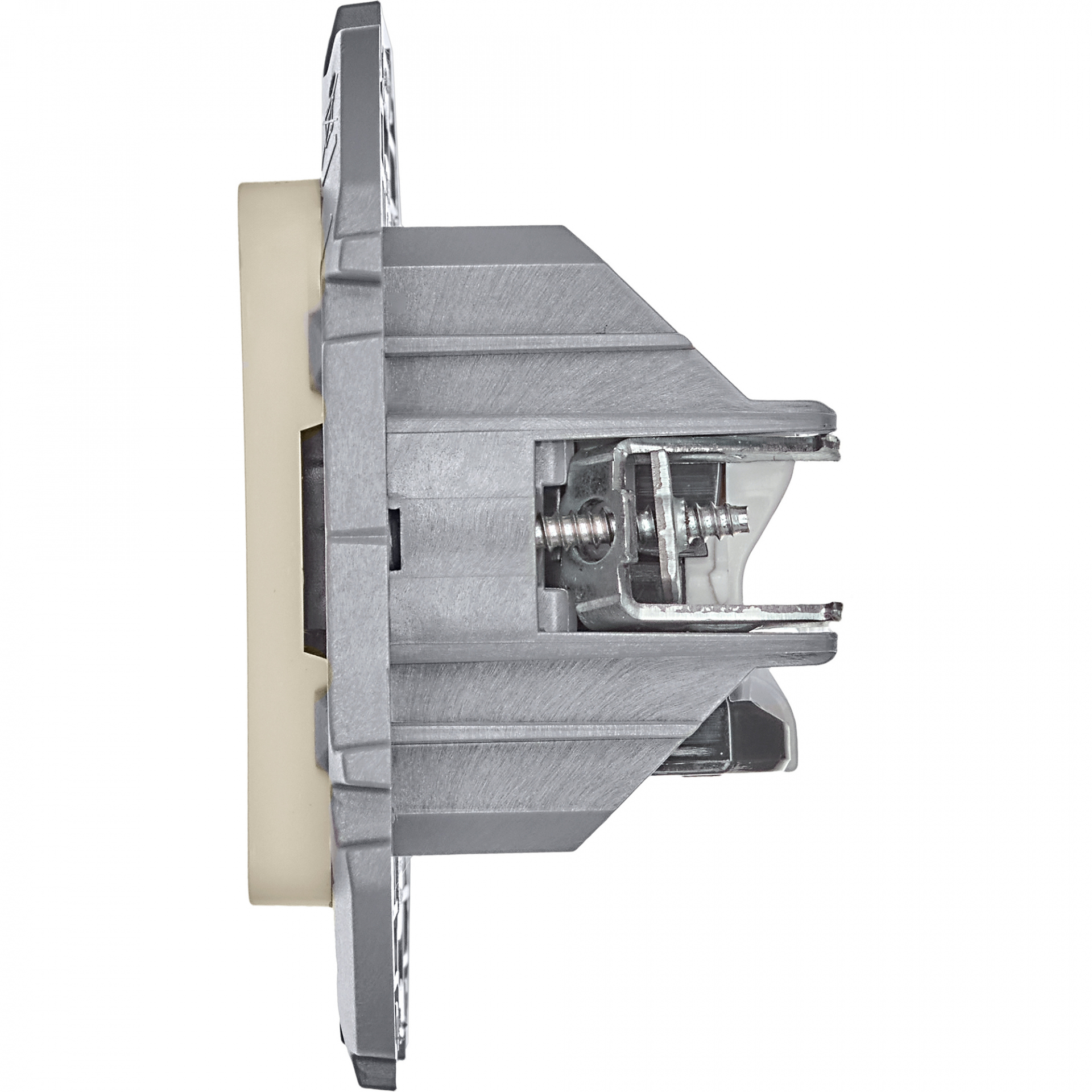 INSPIRIA Розетка компьютерная двойная RJ45 категория 5Е UTP слоновая кость