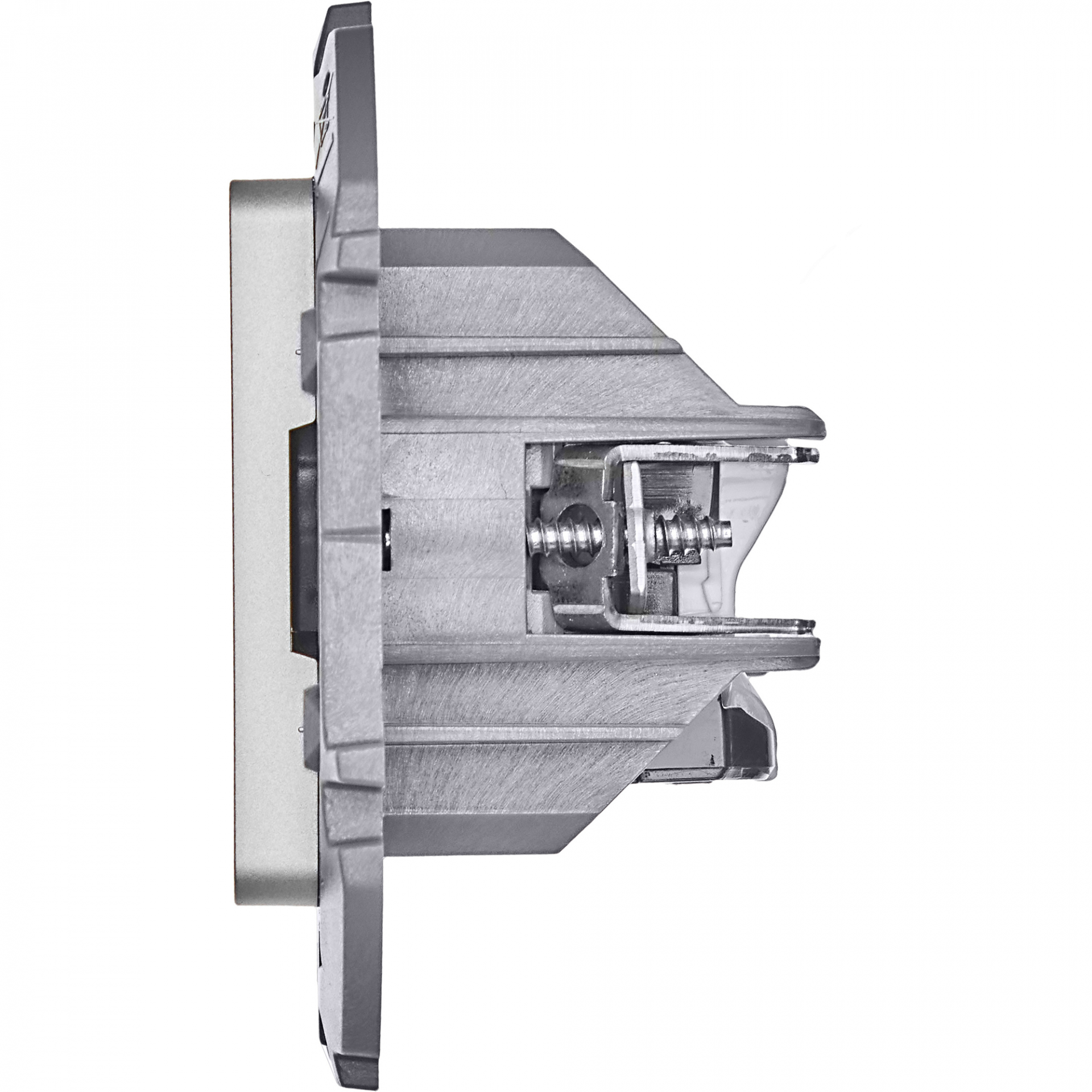 INSPIRIA Розетка компьютерная двойная RJ45 категория 5Е UTP алюминий