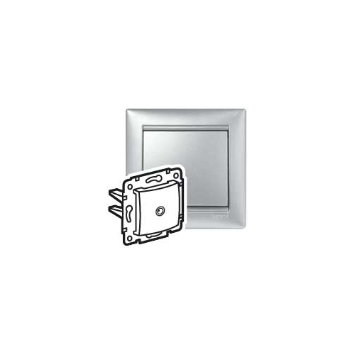 VALENA DIY Розетка TV проходная алюминий