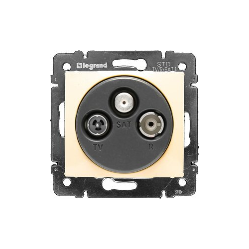 VALENA DIY Розетка TV-FM-SAT тип звезда слоновая кость