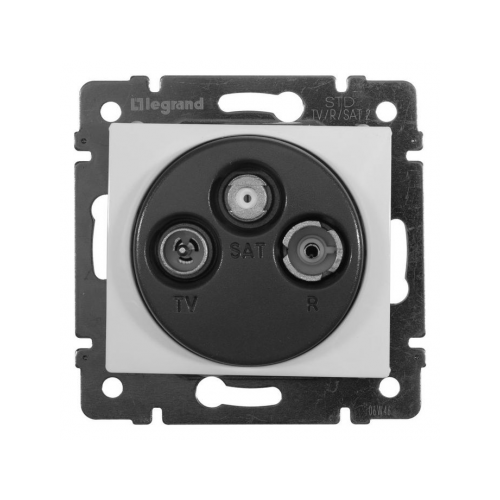 VALENA DIY Розетка TV-FM-SAT тип звезда алюминий
