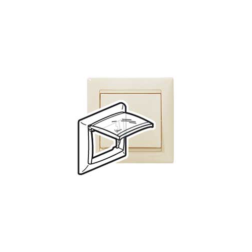 VALENA DIY Рамка 1-местная IP44 с крышкой слоновая кость