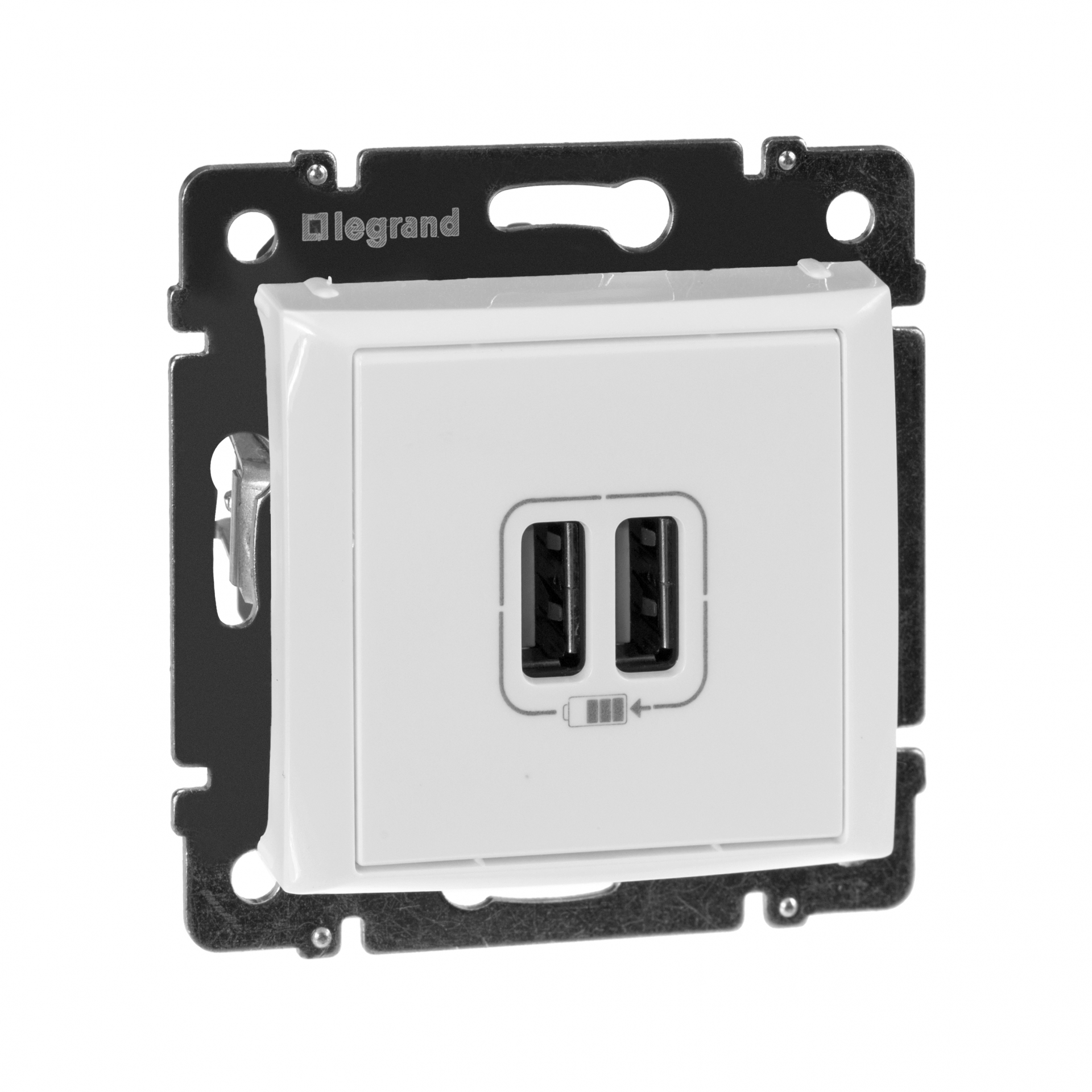 VALENA Розетка USB A+A 15Вт белый