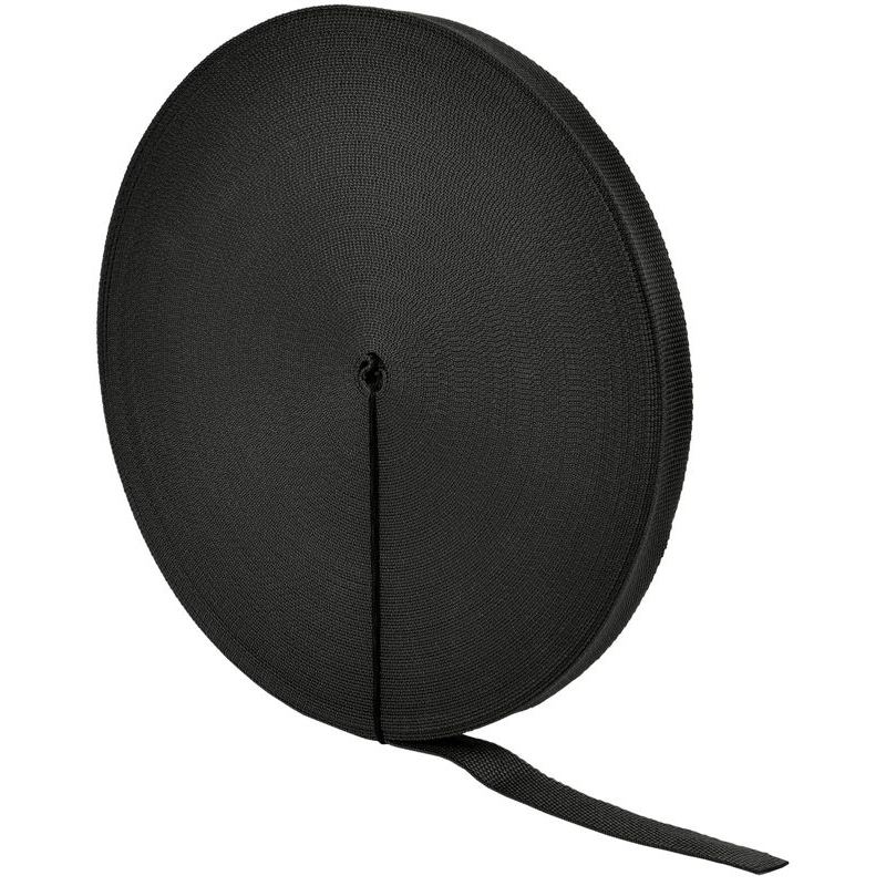 Монтажная текстильная лента 20мм (50м) черная IEK