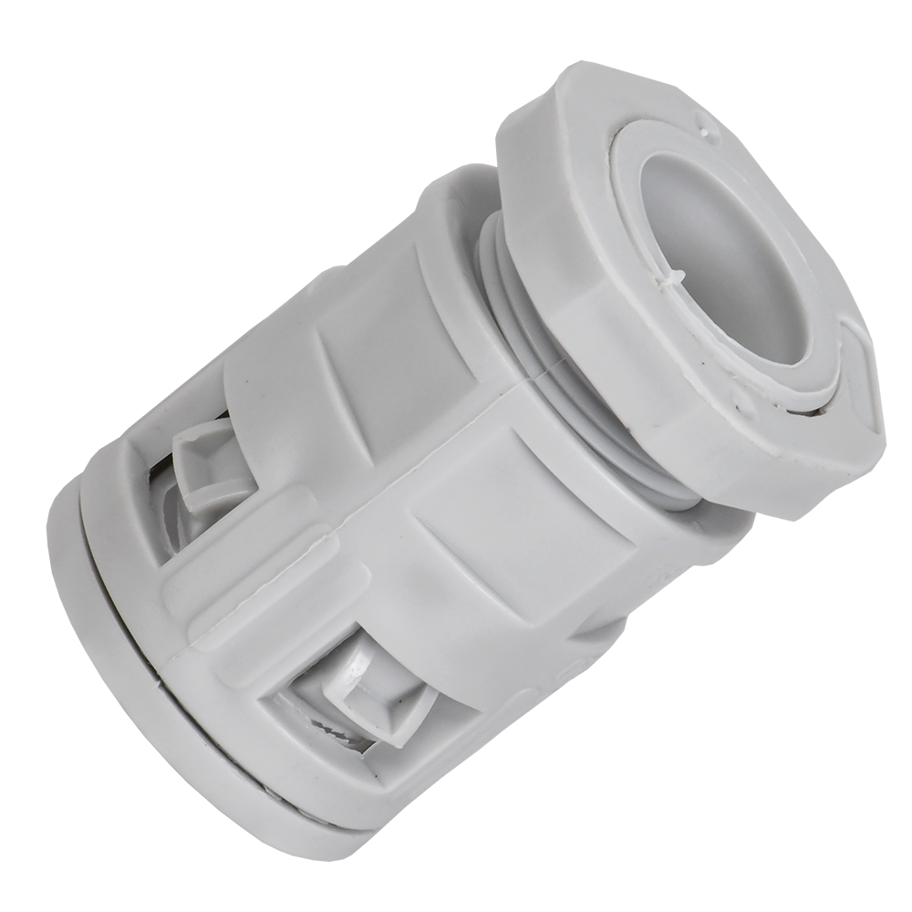 ELASTA Муфта вводная для гофрированных труб MVN25 IP40 серая IEK