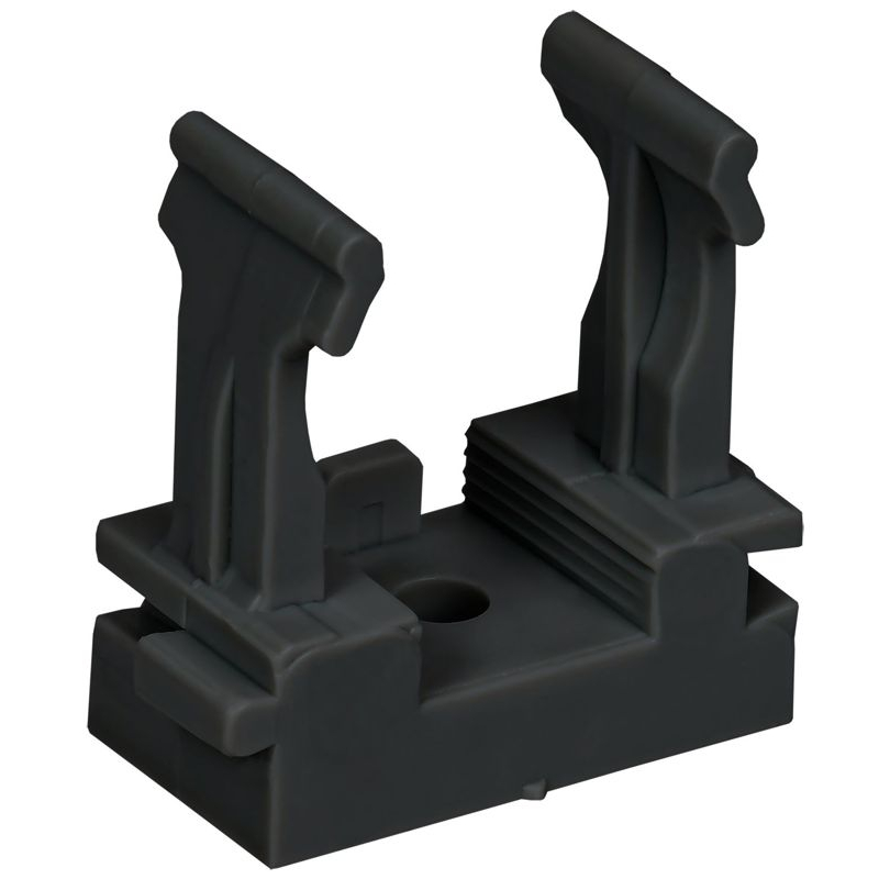 ELASTA Держатель с защелкой для гофрированных труб под монтажный пистолет CFM16 черный IEK