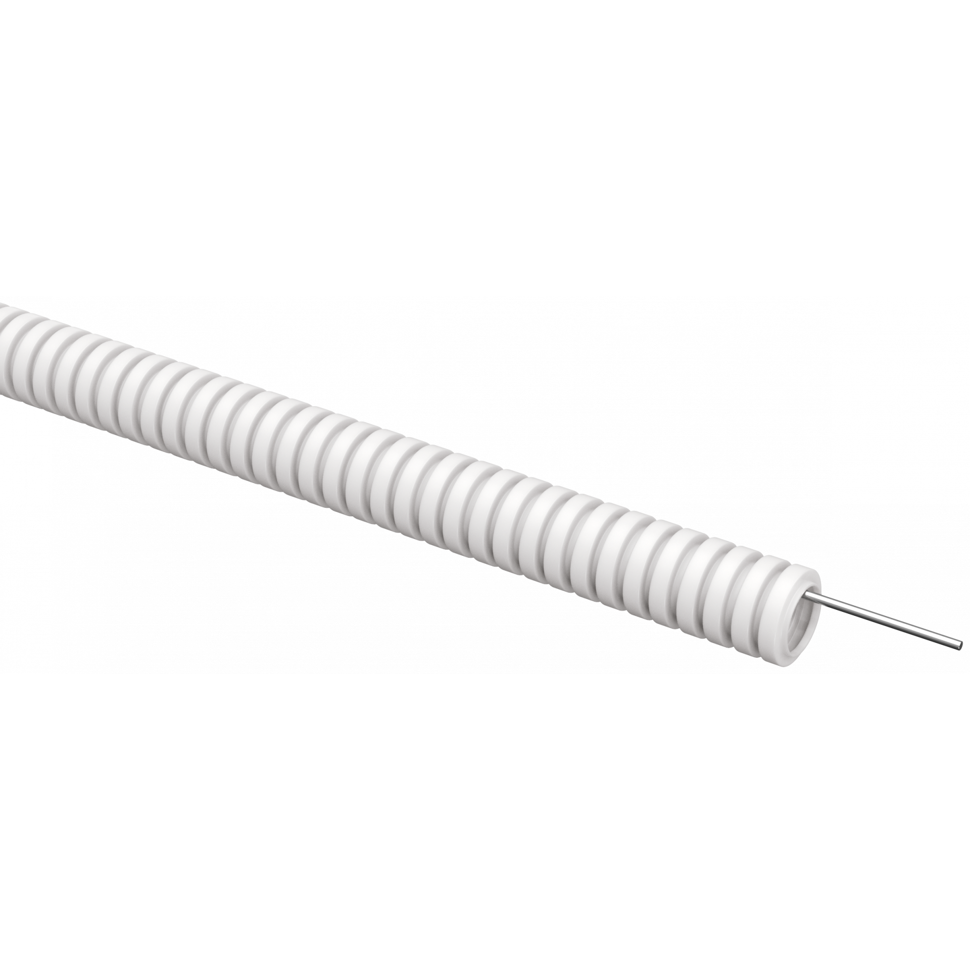 ELASTA Труба гофрированная ПВХ d=16мм с зондом белая (100м) IEK