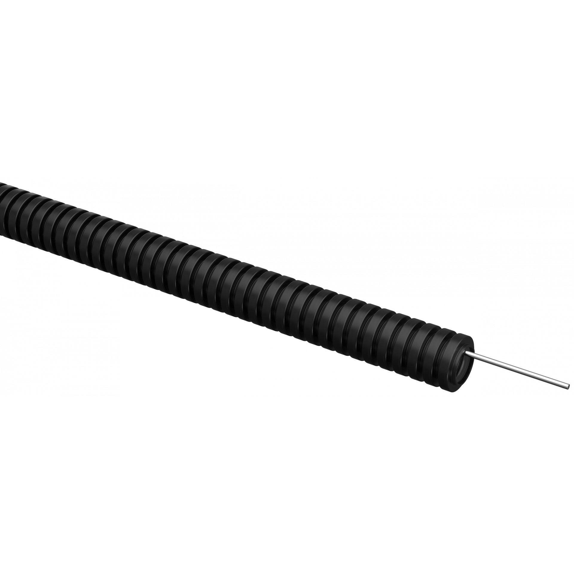 ELASTA Труба гофрированная ПВХ d=16мм с зондом черная (100м) IEK