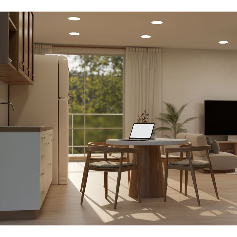 Светильник ДВО 1610 белый, круг LED 24Вт 6500 IP20 IEK