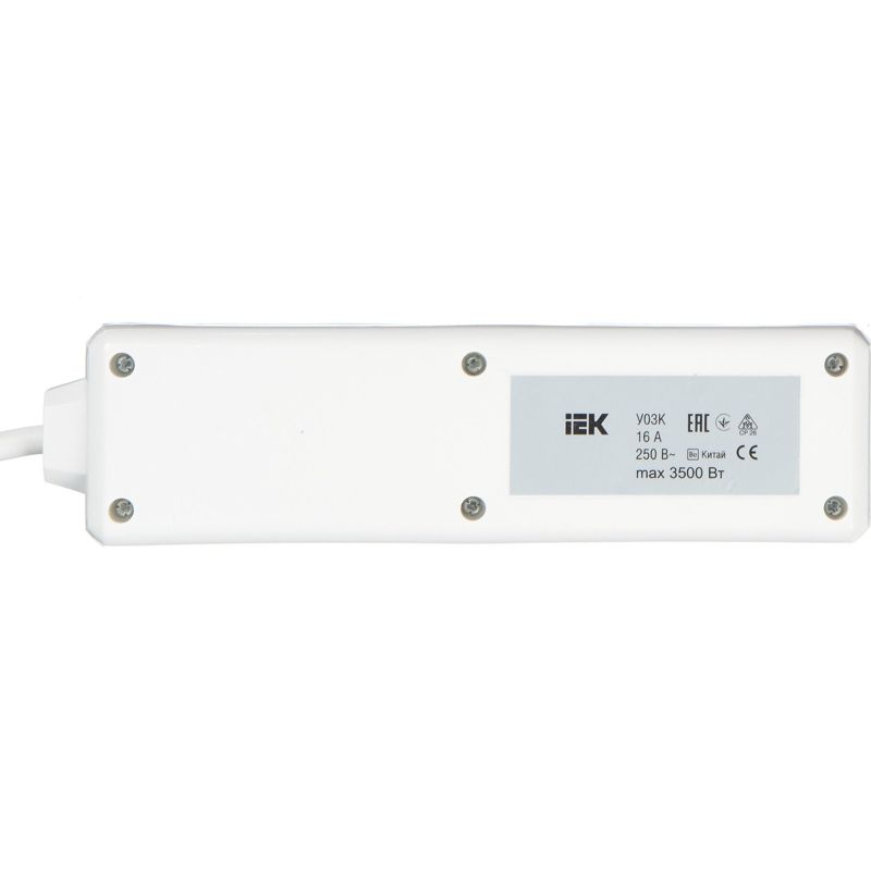 Удлинитель У03К 3 места с заземлением 1,5м 3х1мм2 16А/250 IEK