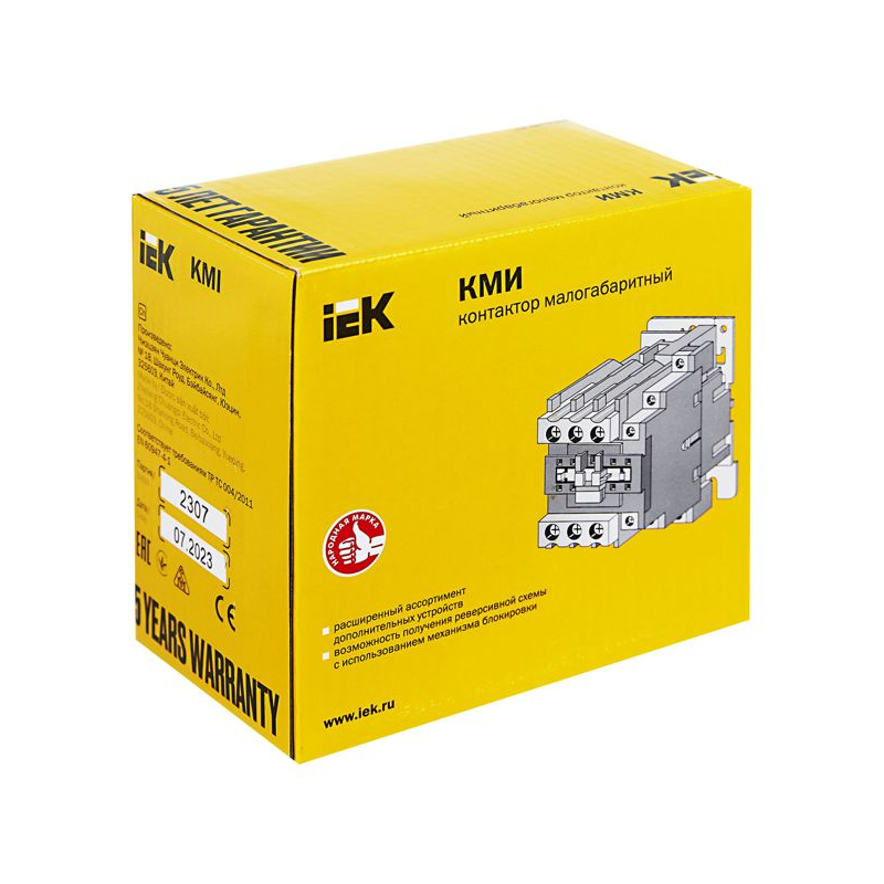 Контактор КМИ-35012 50А 230В/АС3 1NO;1NC IEK