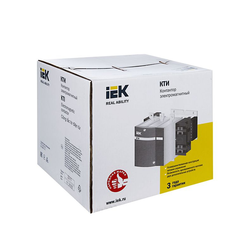Контактор КТИ-5225 225А 400В/АС3 IEK