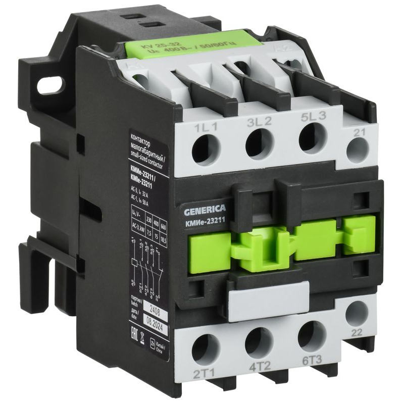 Контактор КМИе-23211 32А 400В/АС3 1NC GENERICA