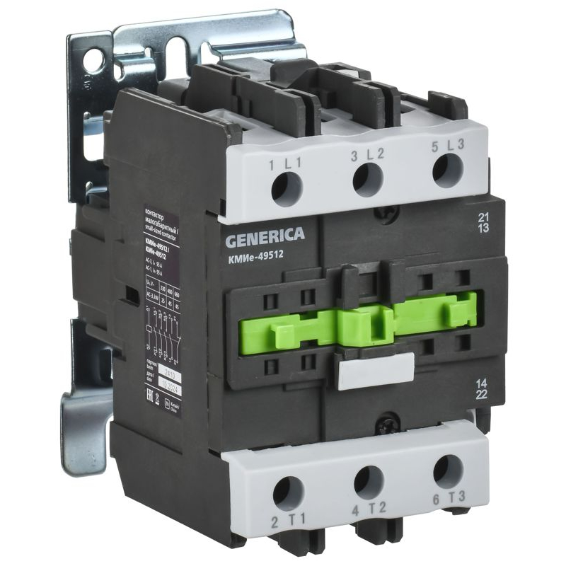 Контактор КМИе-49512 95А 110В/АС3 1NO;1NC GENERICA