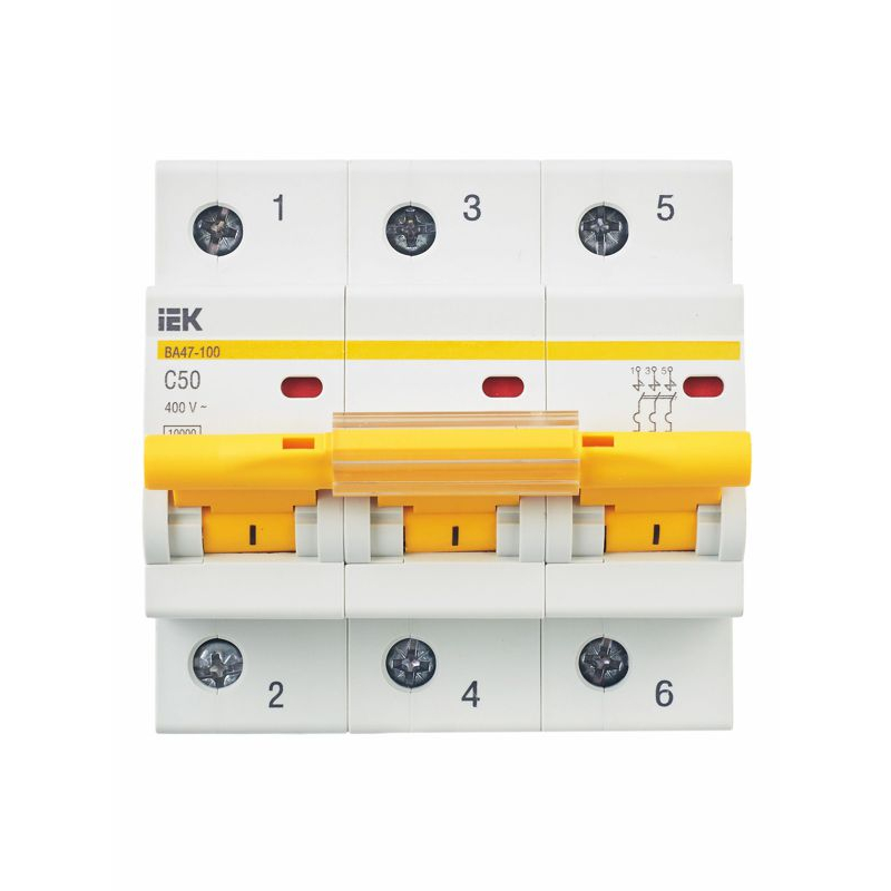 KARAT Автоматический выключатель ВА47-100 3P C 50А 10кА IEK