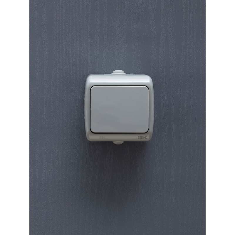 AQUATIC Выключатель 1-клавишный для открытой установки 10А IP54 ВС-20-1-0-А IEK