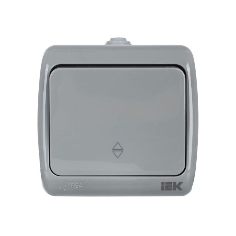 AQUATIC Выключатель 1-клавишный проходной для открытой установки 10А IP54 ВС-20-1-2-А IEK