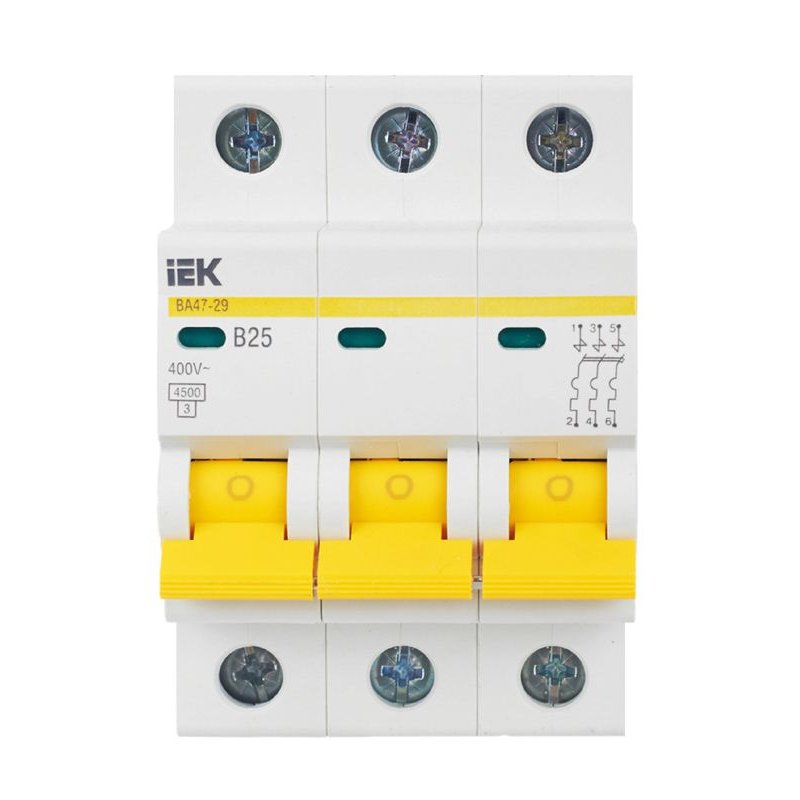 KARAT Автоматический выключатель ВА47-29 3P B 25А 4,5кА IEK