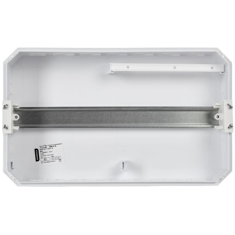 Корпус пластиковый ЩРВ-П-18 черная прозрачная дверь IP41 GENERICA