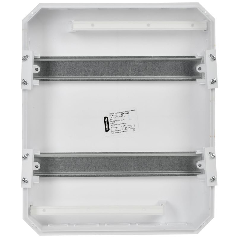 Корпус пластиковый ЩРВ-П-24 черная прозрачная дверь IP41 GENERICA