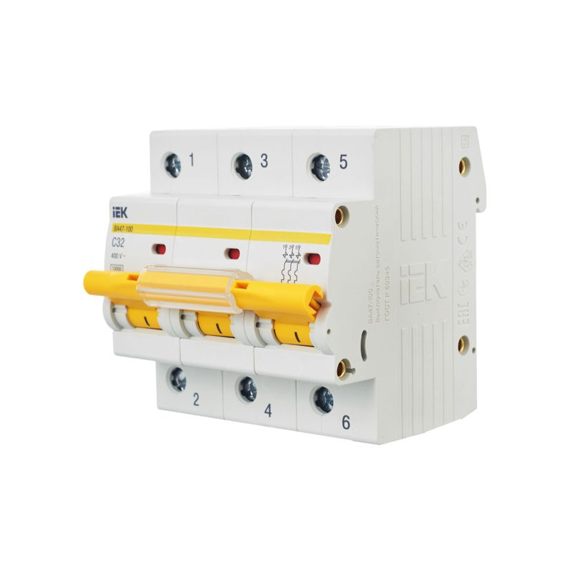 KARAT Автоматический выключатель ВА47-100 3P C 32А 10кА IEK