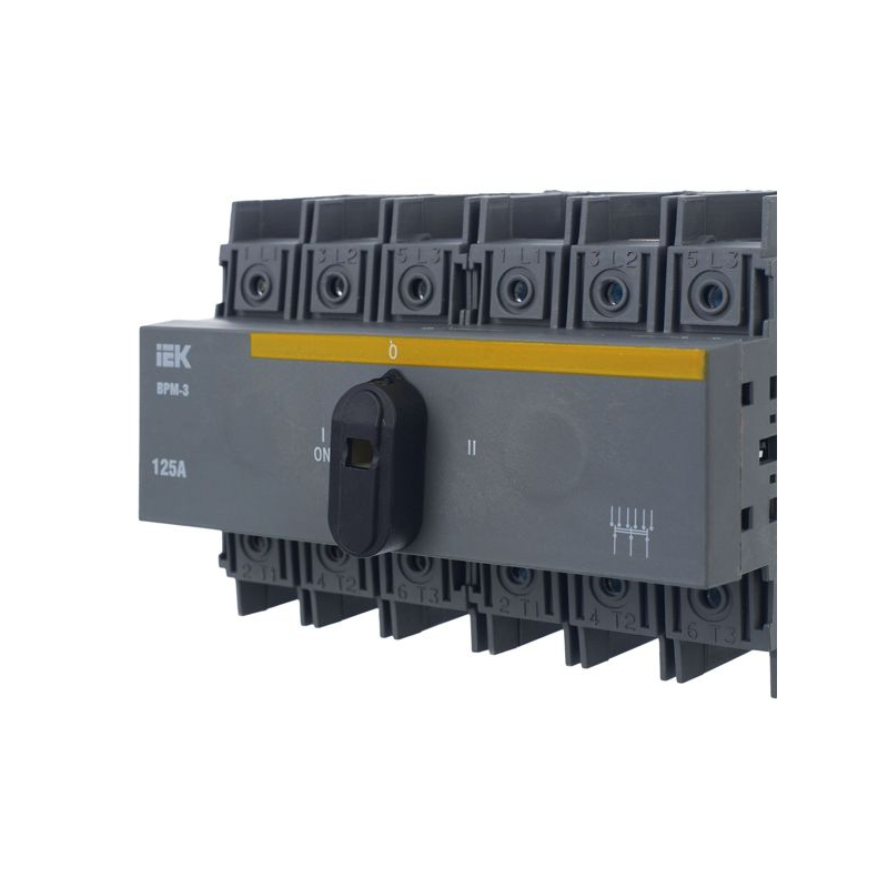 Выключатель-разъединитель модульный ВРМ-3 3P 125А IEK