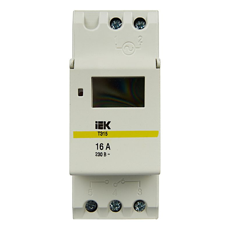 Таймер ТЭ15 цифровой 16А 230В на DIN-рейку IEK