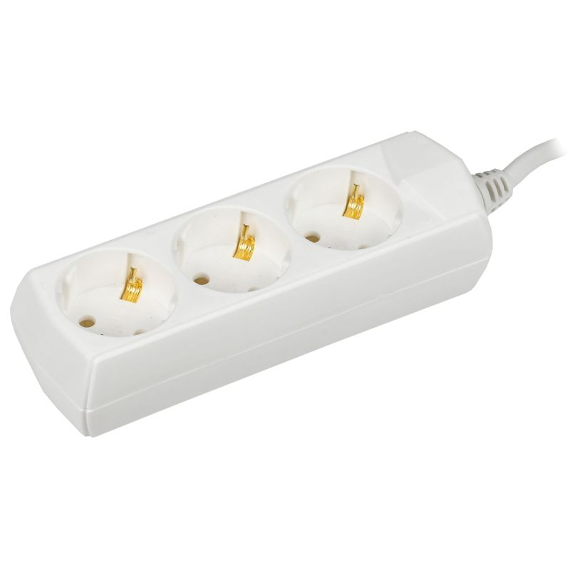 Удлинитель У03 3 места с заземлением 1,5м 3х1мм2 10А/250В GENERICA