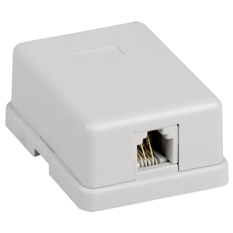 ITK Настенная розетка RJ12 6P4C кат.3 UTP 1-порт белая