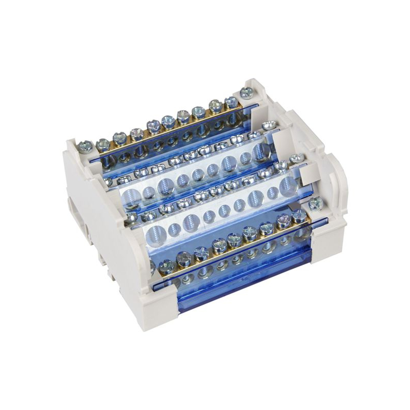 Шины на DIN-рейку в корпусе (кросс-модуль) ШНК 4х11 3L+PEN IEK