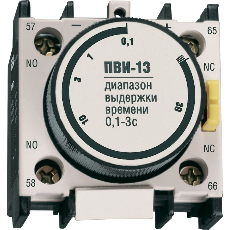 Приставка ПВИ-13 задержка на включение 0,1-3сек 1NO+1NC IEK