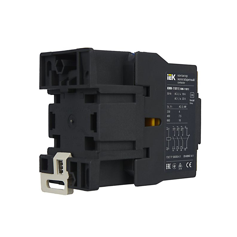 Контактор КМИ-11811 18А 230В/АС3 1NC IEK
