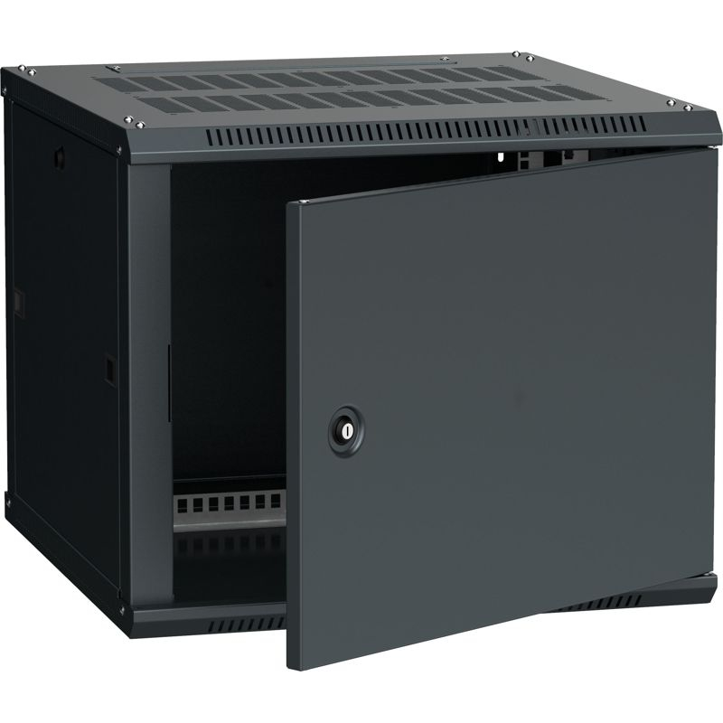 ITK Шкаф LINEA W 6U 600х600мм дверь металл черный RAL9005