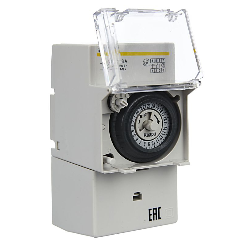 Таймер ТЭМ181 аналоговый 16А 230В на DIN-рейку IEK