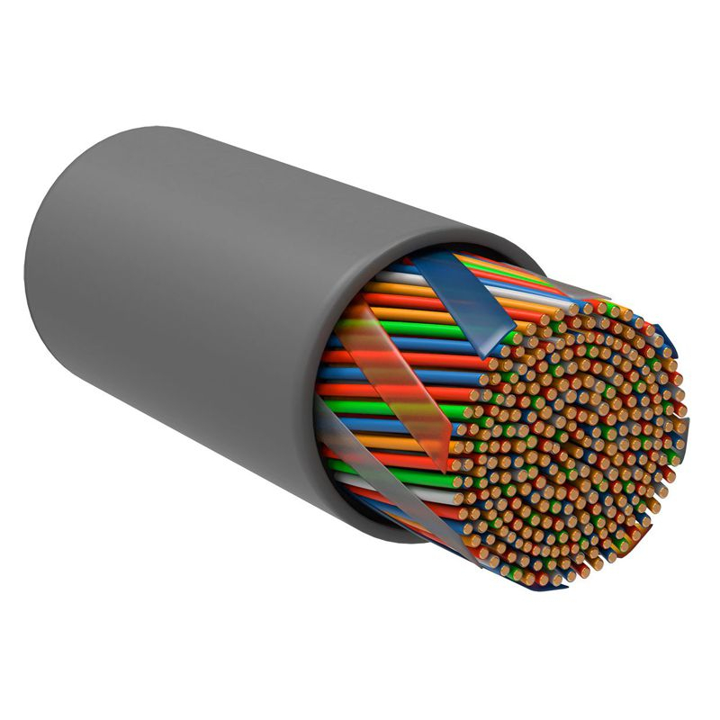 ITK Витая пара U/UTP кат.5E 10х2х24AWG solid PVC серый (305м)