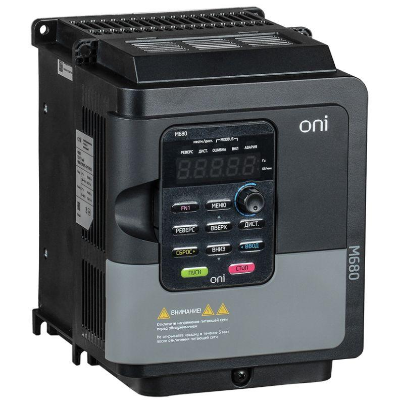 Преобразователь частоты M680 380В 3ф 5.5-7.5кВт 12-13А ONI M680-33E055-075TIP20