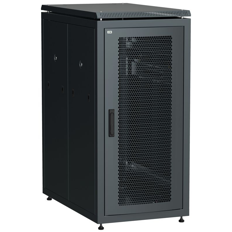 ITK LINEA N Шкаф сетевой 19 28U 600х1000мм перфорированные двери черный
