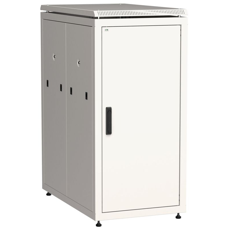 ITK LINEA N Шкаф сетевой 19 24U 600х1000мм металлическая передняя дверь серый