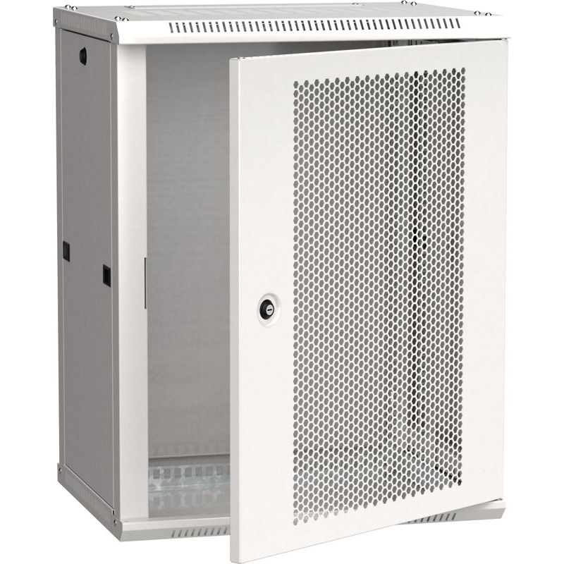 ITK Шкаф LINEA W 15U 600х450мм дверь перфорированная серый RAL7035