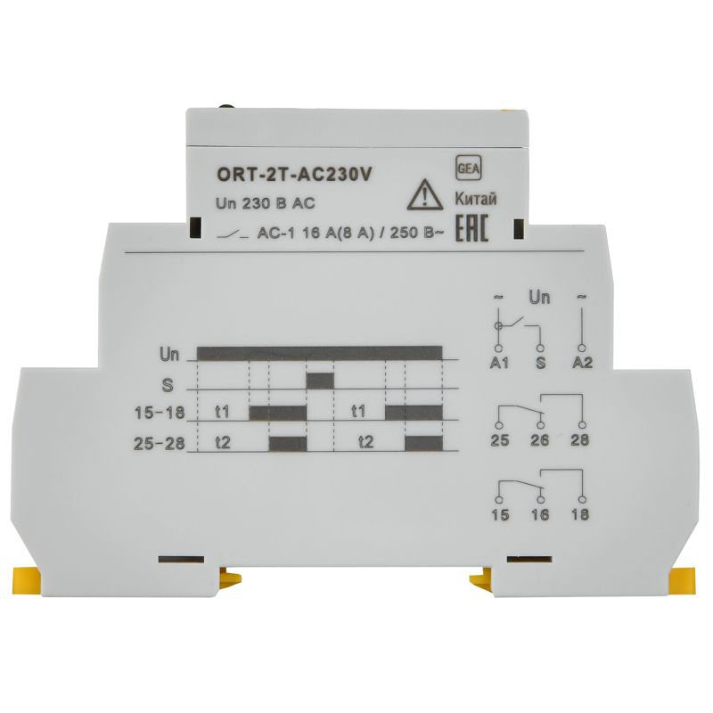 Реле времени ORT 2 контакта 2 уставки 230В AC IEK