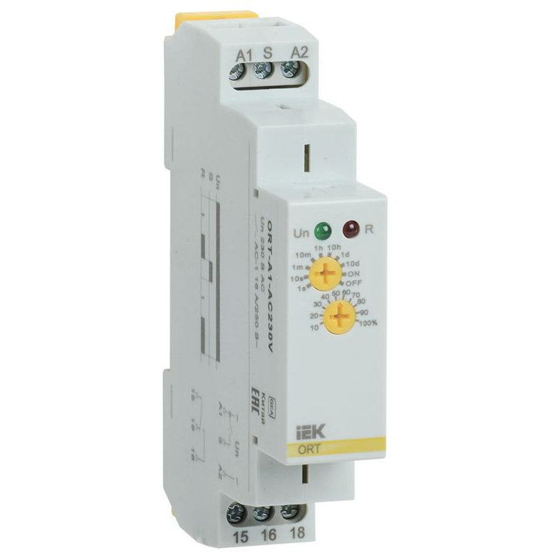 Реле задержки включения ORT 1 контакт 230В AC IEK