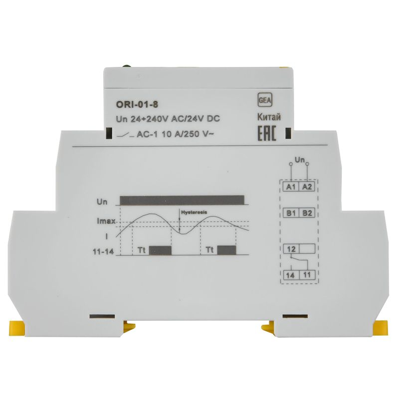 Реле контроля тока ORI 0,8-8А 24-240В AC/24В DC IEK
