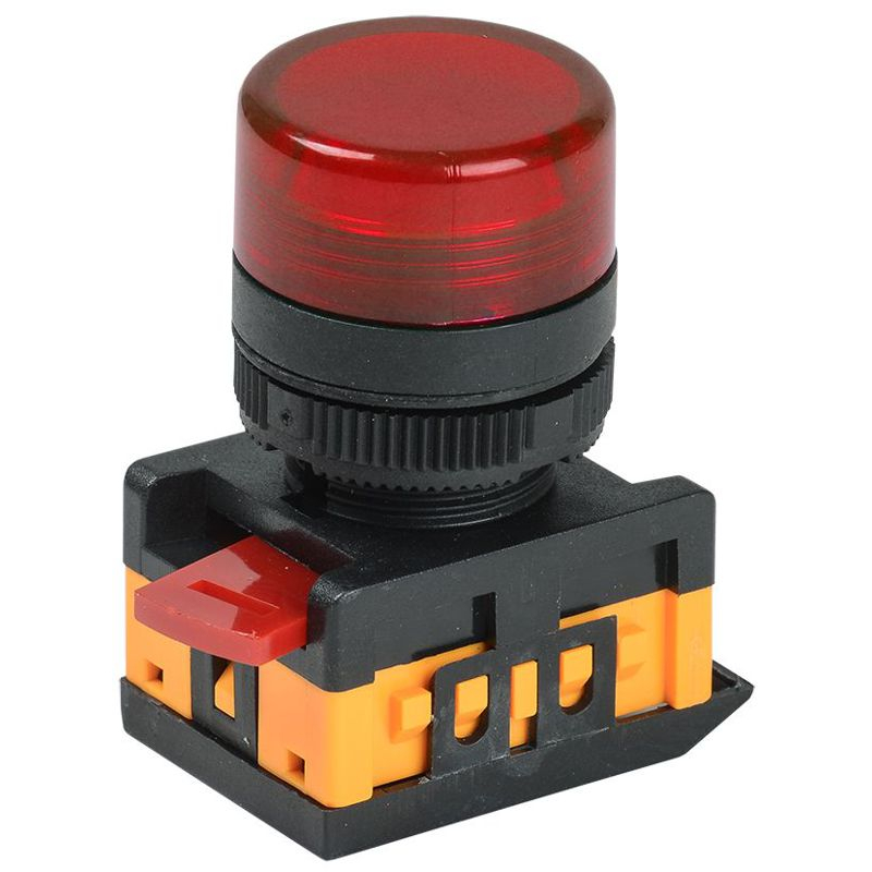 Лампа AL-22TE сигнальная d=22мм красный неон/240В цилиндр IEK Лампа AL-22TE сигнальная d=22мм красный неон/240В цилиндр IEK