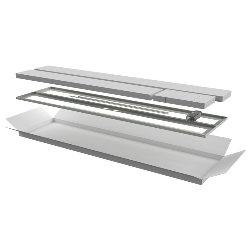 ITK Дверь перфорированная двустворчатая для шкафа LINEA N 42U 600мм серая