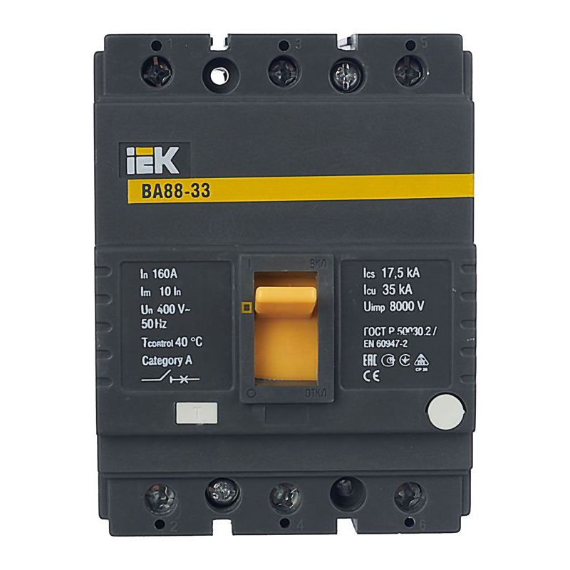 Выключатель автоматический ВА88-33 3Р 160А 35кА IEK