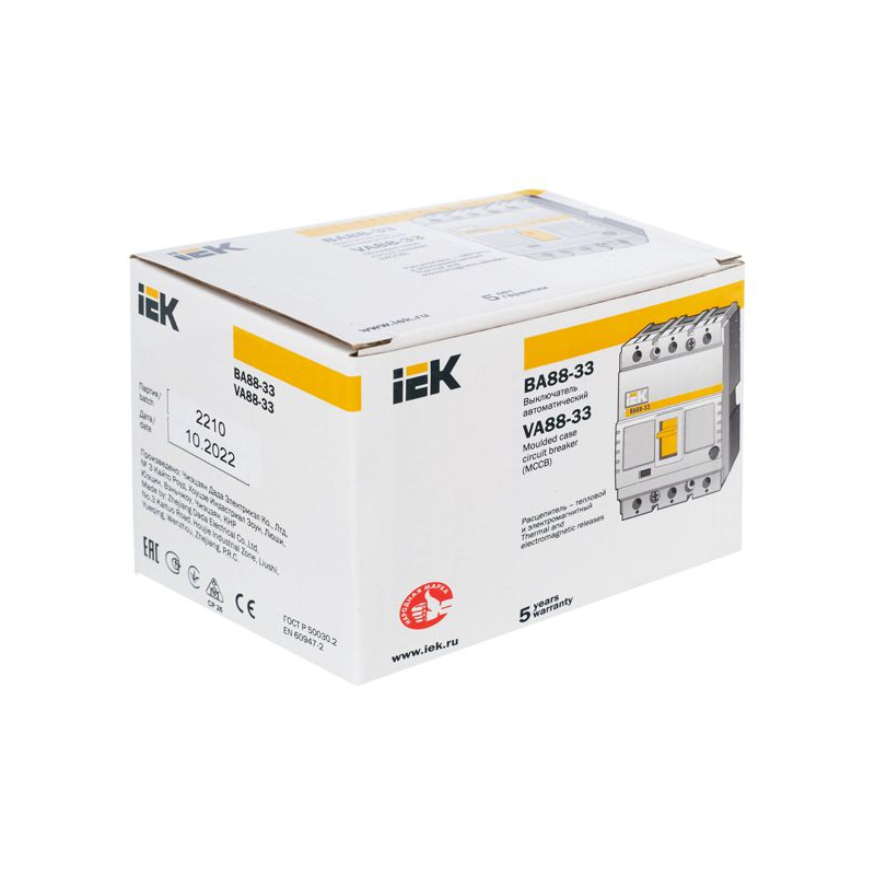 Выключатель автоматический ВА88-33 3Р 160А 35кА IEK